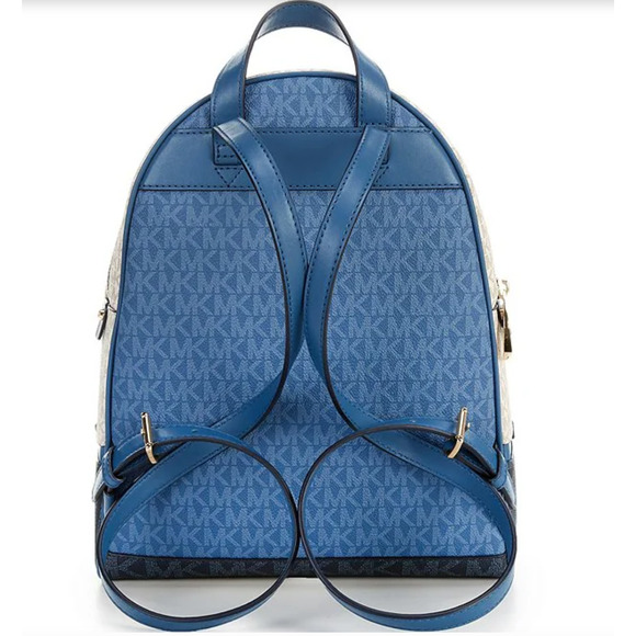 NWT Michael Kors Rhea Zip Medium Backpack - Dark Chambray main image 4